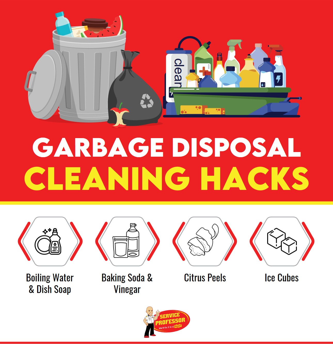 garbage disposal cleaning hacks